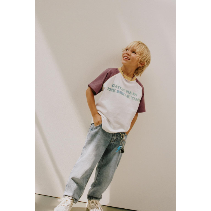 ФУТБОЛКА С КОНТРАСТНЫМИ РУКАВАМИ РЕГЛАН