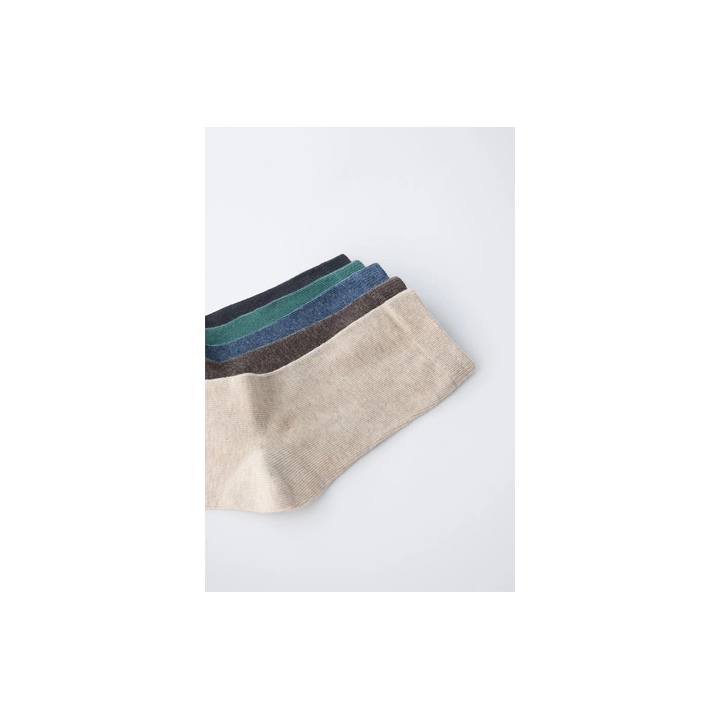 НАБОР ИЗ 5 ПАР ОДНОТОННЫХ ВЫСОКИХ НОСКОВ