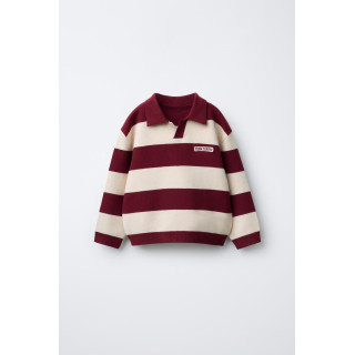 ТРИКОТАЖНОЕ ПОЛО В ПОЛОСКУ В СТИЛЕ ВАРСИТИ