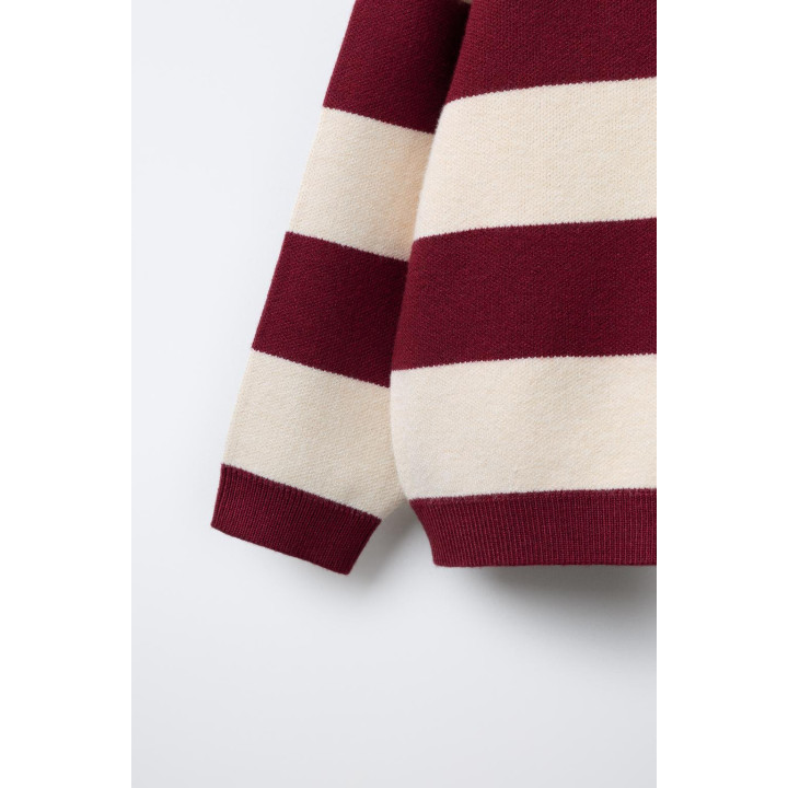 ТРИКОТАЖНОЕ ПОЛО В ПОЛОСКУ В СТИЛЕ ВАРСИТИ