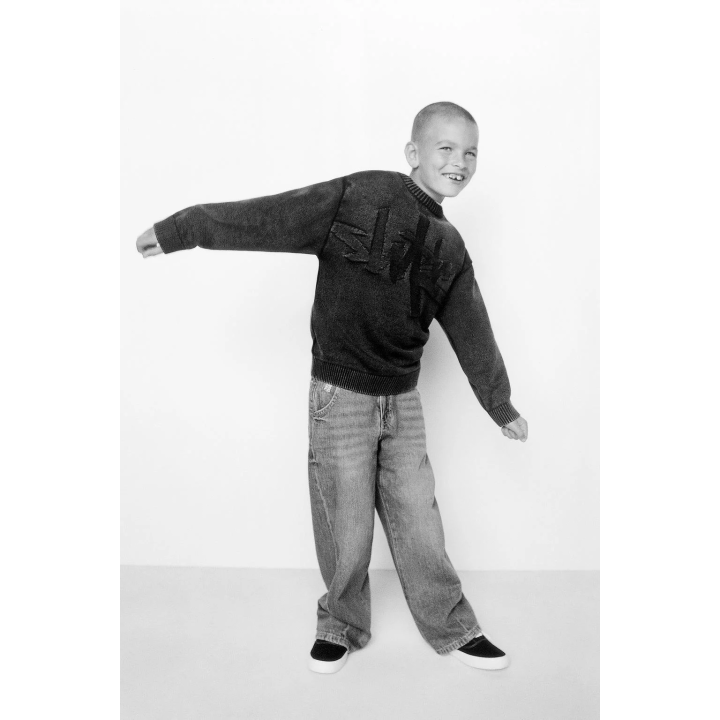 СВИТЕР С ЭФФЕКТОМ ПОТЕРТОСТИ