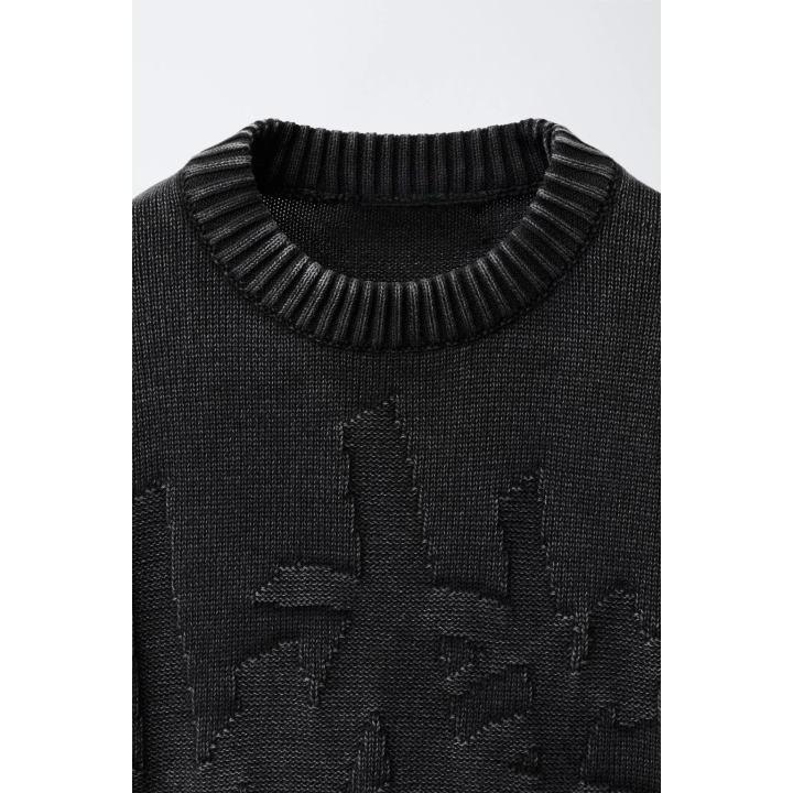 СВИТЕР С ЭФФЕКТОМ ПОТЕРТОСТИ