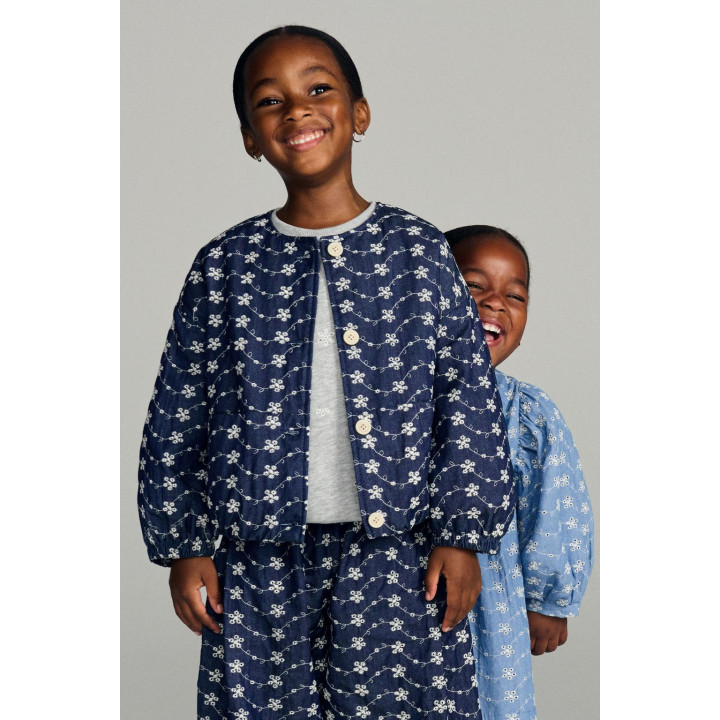 ZARA TIMELESS — БРЮКИ СВОБОДНОГО КРОЯ С ВЫШИВКОЙ В ВИДЕ ЦВЕТОВ