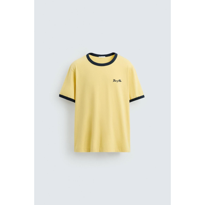 ВЫШИТАЯ ВЫСТИРАННАЯ ФУТБОЛКА В РУБЧИК