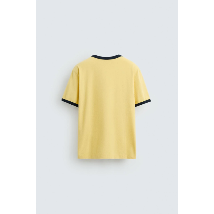 ВЫШИТАЯ ВЫСТИРАННАЯ ФУТБОЛКА В РУБЧИК