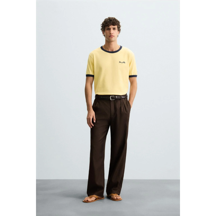 ВЫШИТАЯ ВЫСТИРАННАЯ ФУТБОЛКА В РУБЧИК