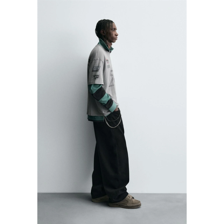 ФУТБОЛКА С МОТОЦИКЛЕТНЫМ ПРИНТОМ