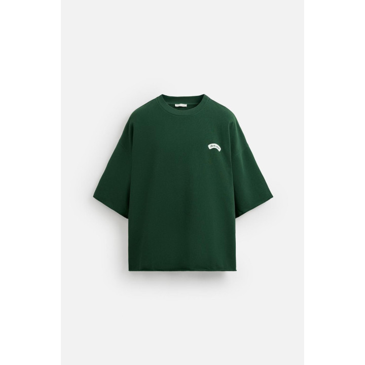 ТОЛСТОВКА С КОНТРАСТНОЙ НАШИВКОЙ