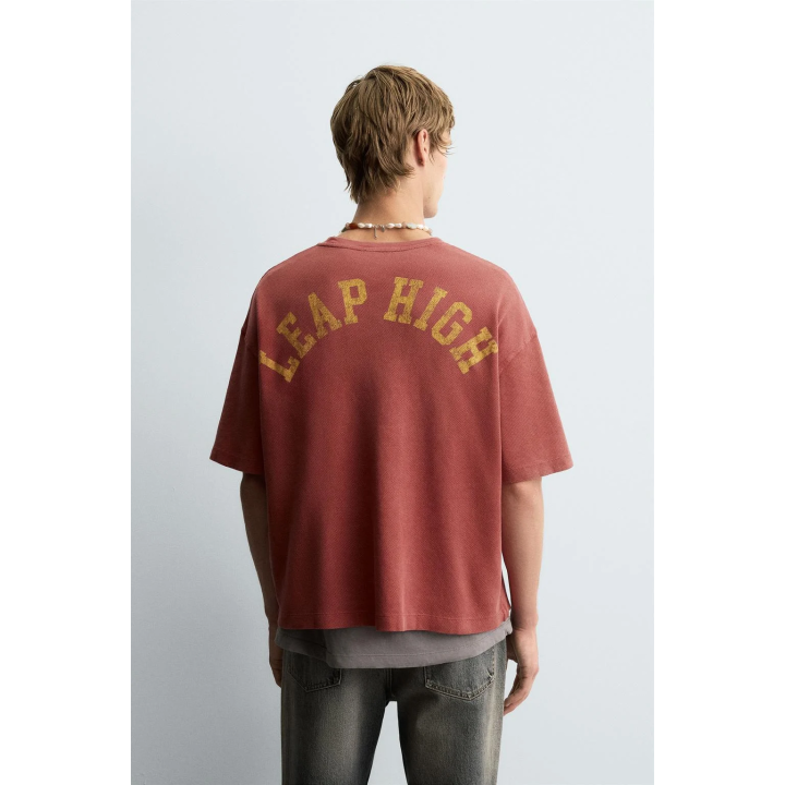 ФУТБОЛКА VARSITY ИЗ ТКАНИ С ОТКРЫТОЙ СТРУКТУРОЙ