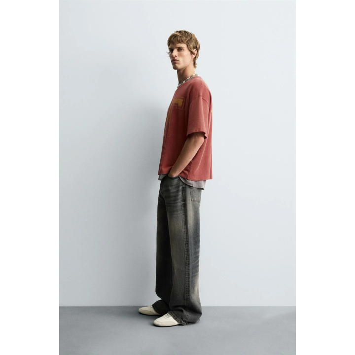 ФУТБОЛКА VARSITY ИЗ ТКАНИ С ОТКРЫТОЙ СТРУКТУРОЙ