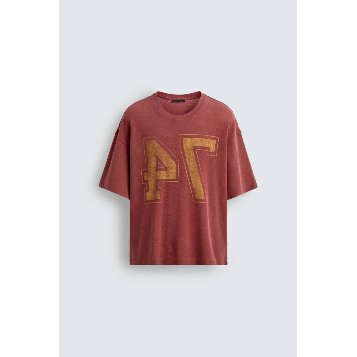 ФУТБОЛКА VARSITY ИЗ ТКАНИ С ОТКРЫТОЙ СТРУКТУРОЙ