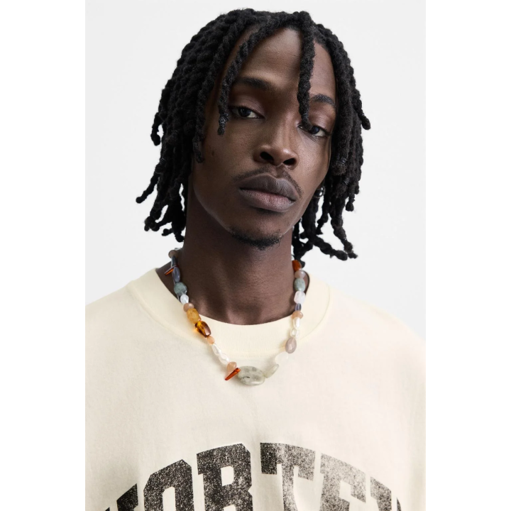 ФУТБОЛКА С ПРИНТАМИ И ЭФФЕКТОМ ПОТЕРТОСТИ