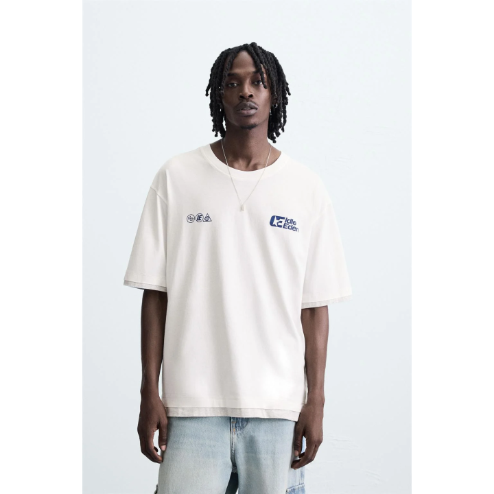 ФУТБОЛКА С ТЕКСТОВЫМ ПРИНТОМ