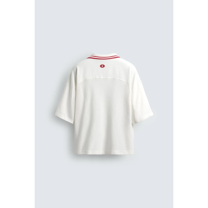 ПОЛО С РЕТРО-ПРИНТОМ В ФУТБОЛЬНОМ СТИЛЕ