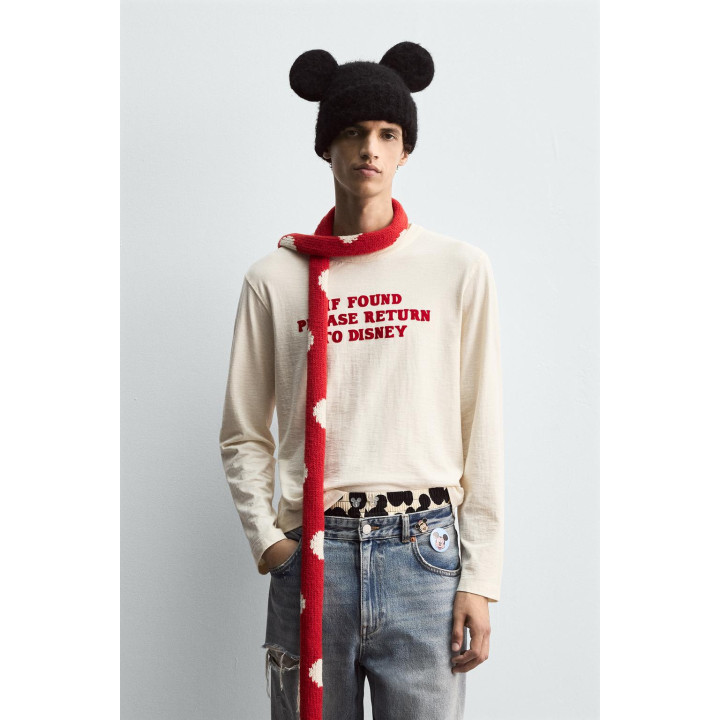 Футболка х слоганом харри ламберт для zara x disney