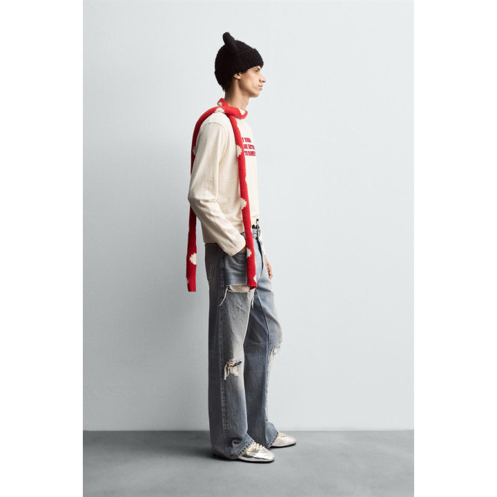 Футболка х слоганом харри ламберт для zara x disney