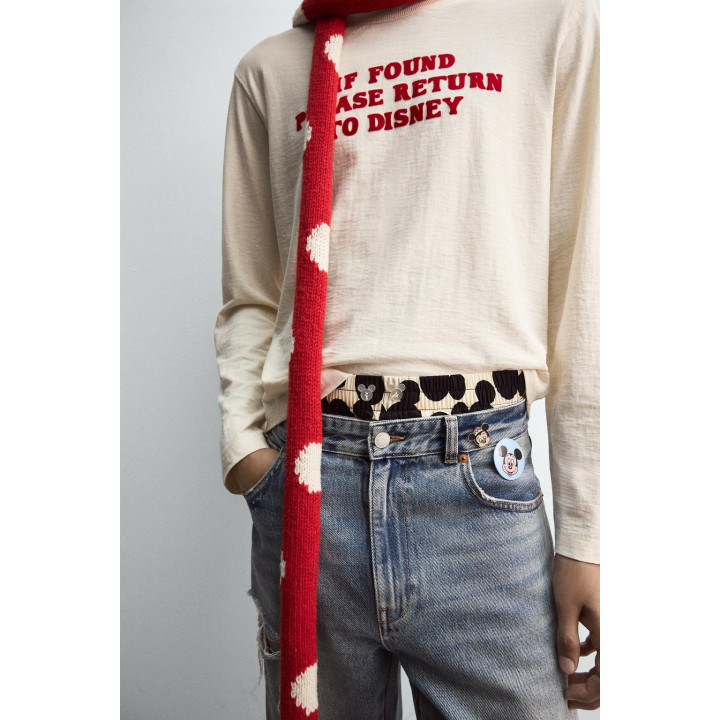 Футболка х слоганом харри ламберт для zara x disney