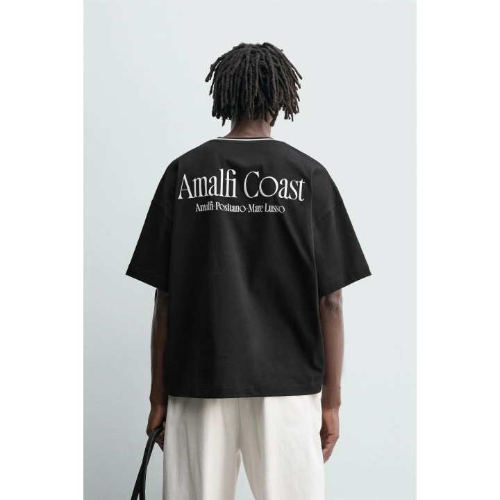 Футболка с текстурным принтом слогана