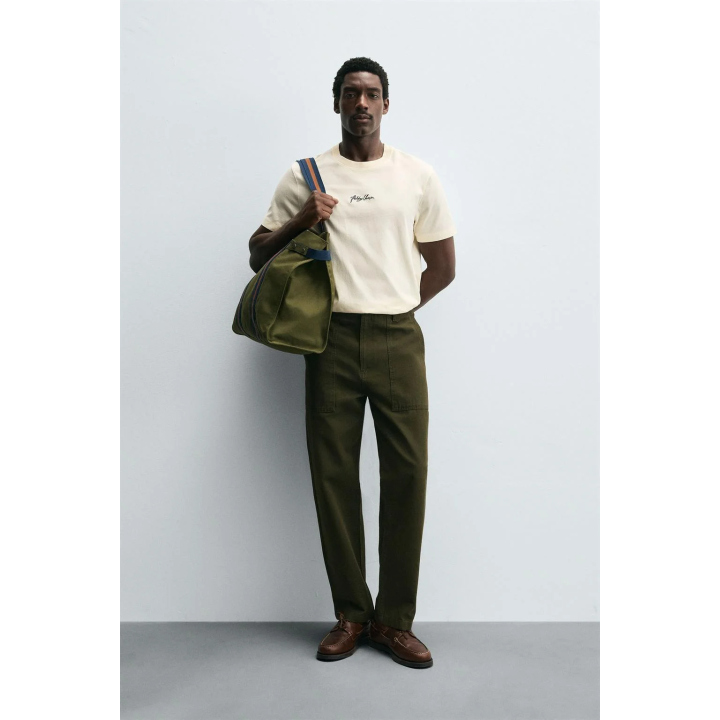 ФУТБОЛКА С ВЫШИТОЙ НАДПИСЬЮ