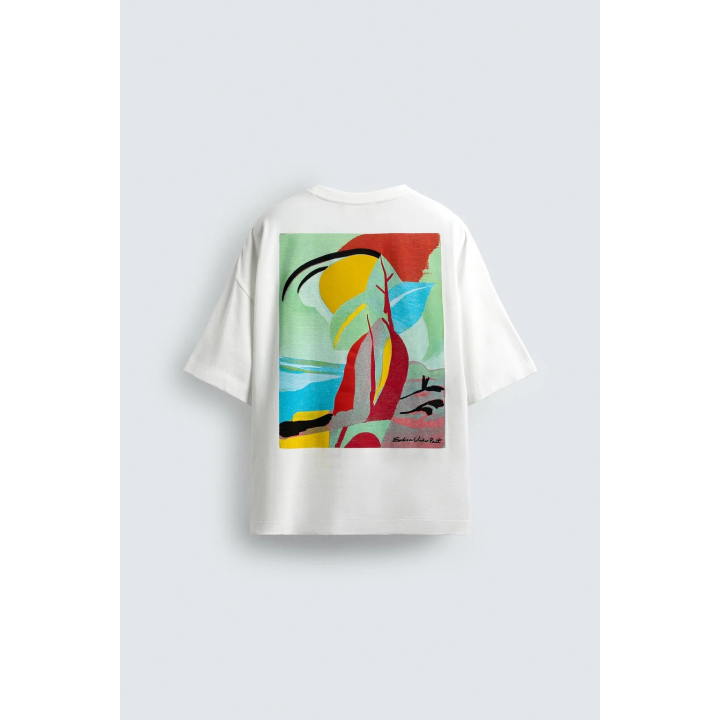 ФУТБОЛКА С АБСТРАКТНЫМ ПРИНТОМ