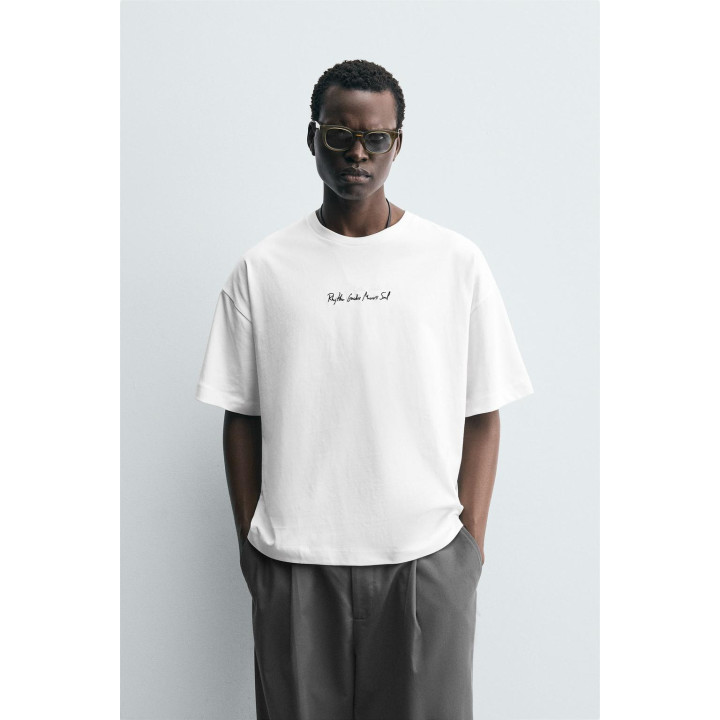 ФУТБОЛКА С ВЫШИТЫМ ТЕКСТОМ