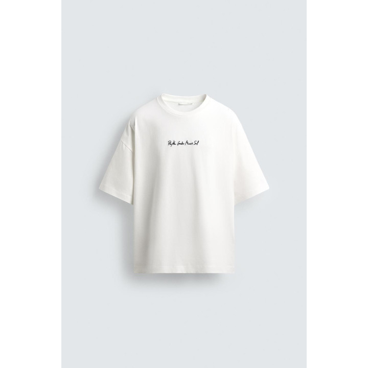 ФУТБОЛКА С ВЫШИТЫМ ТЕКСТОМ