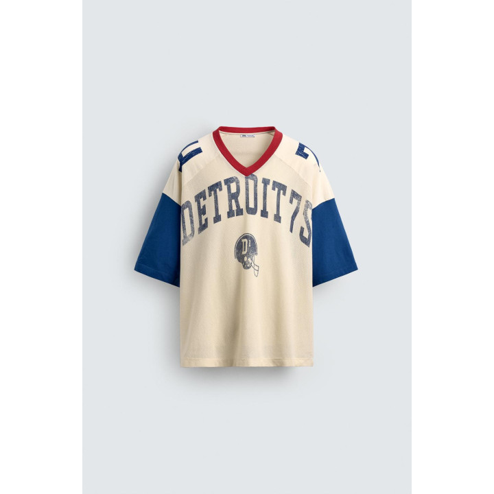 ФУТБОЛКА РЕТРО В СТИЛЕ ПРЕППИ