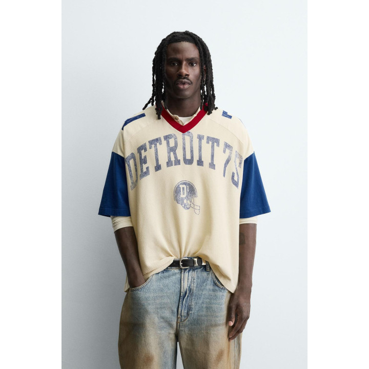 ФУТБОЛКА РЕТРО В СТИЛЕ ПРЕППИ