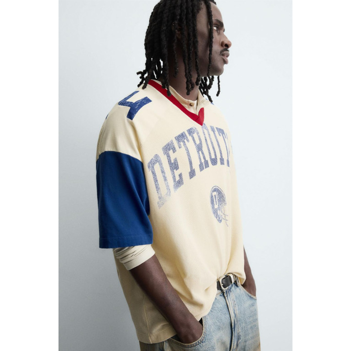 ФУТБОЛКА РЕТРО В СТИЛЕ ПРЕППИ