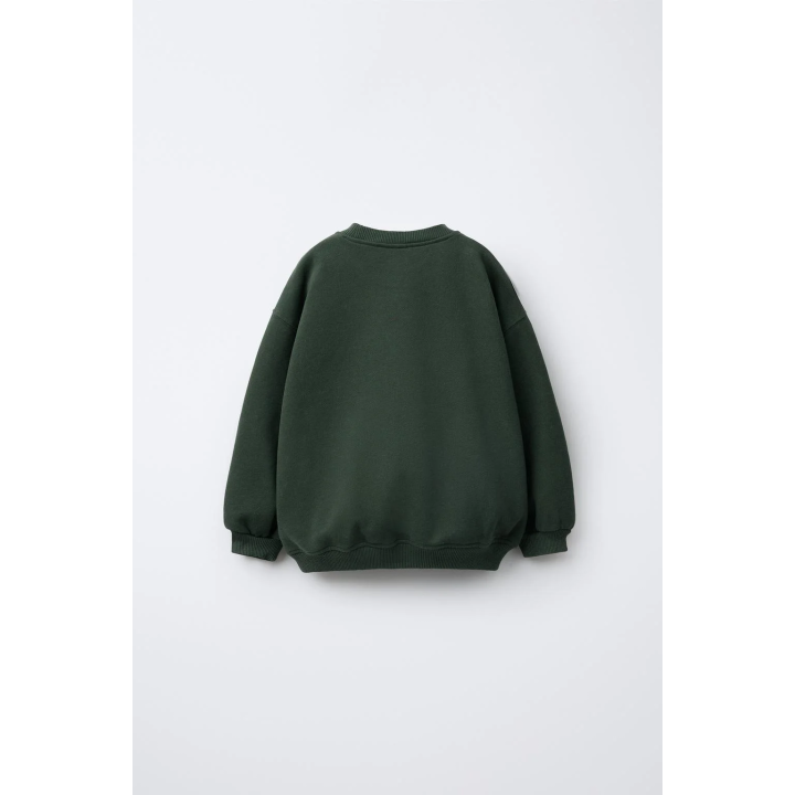 ТОЛСТОВКА С НАШИВКОЙ «МЕДВЕЖОНОК» ИЗ ИСКУССТВЕННОЙ ОВЧИНЫ