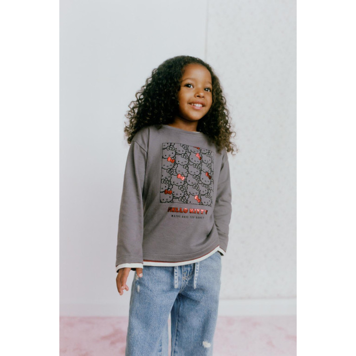 ЛОНГСЛИВ С СЕРДЕЧКАМИ HELLO KITTY ©