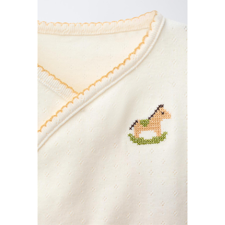 ФУТБОЛКА POINTELLE С ВЫШИВКОЙ «ЛОШАДЬ» КРЕСТИКОМ