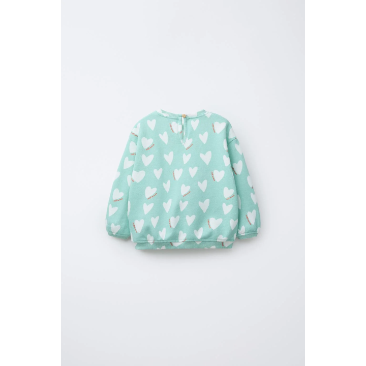 ТОЛСТОВКА С ПРИНТОМ «СЕРДЕЧКИ»