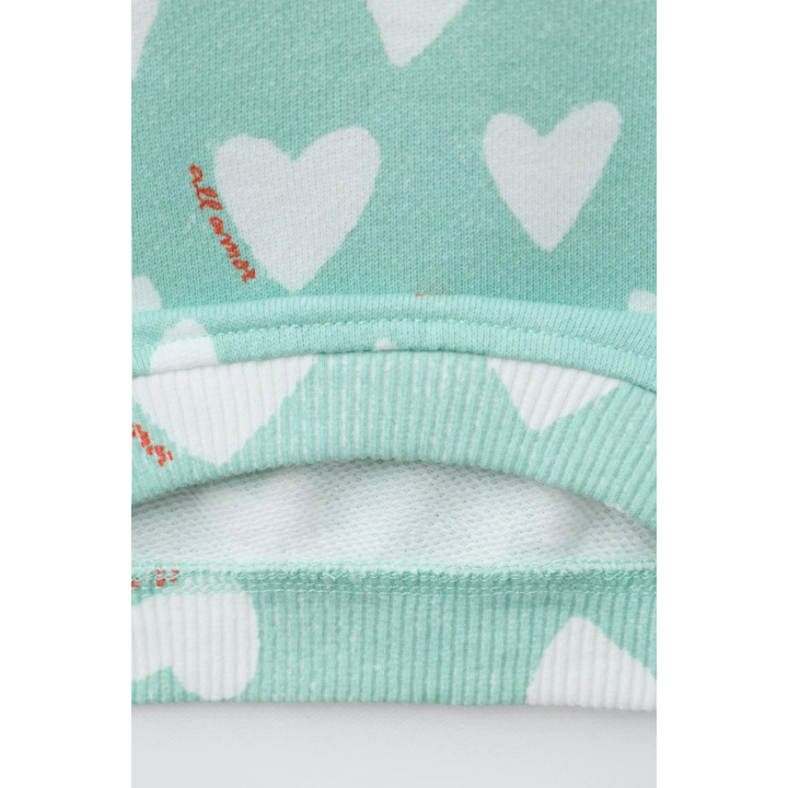 ТОЛСТОВКА С ПРИНТОМ «СЕРДЕЧКИ»