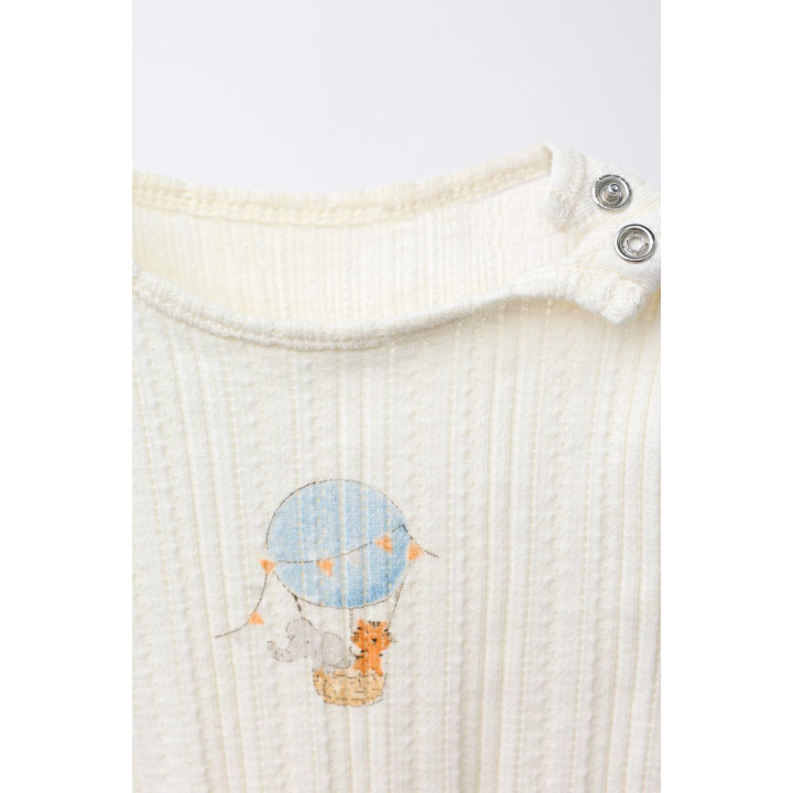 БОДИ В РУБЧИК С ПРИНТОМ