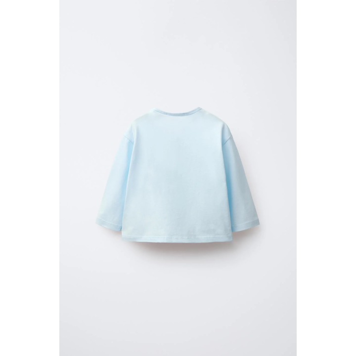 ОДНОТОННАЯ ФУТБОЛКА С ДЛИННЫМИ РУКАВАМИ