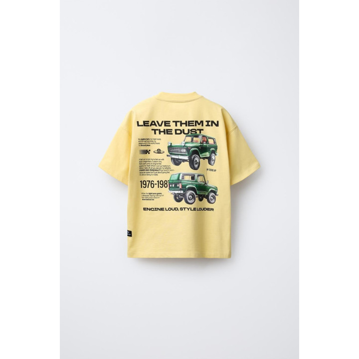 ФУТБОЛКА С ПРИНТОМ АВТОМОБИЛЯ