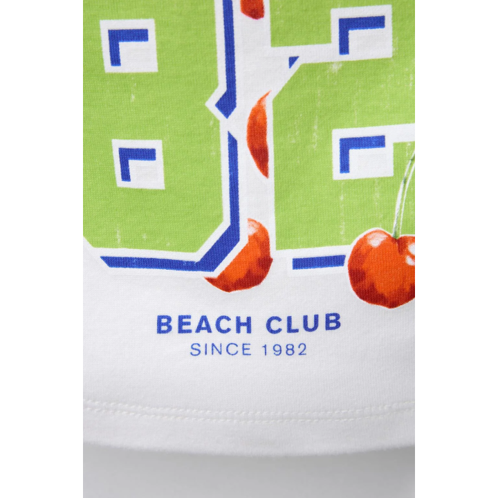 ТОП БАНДО С НАДПИСЬЮ И ПРИНТОМ «ФРУКТЫ»