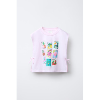 ФУТБОЛКА С ПРИНТОМ И БАНТАМИ