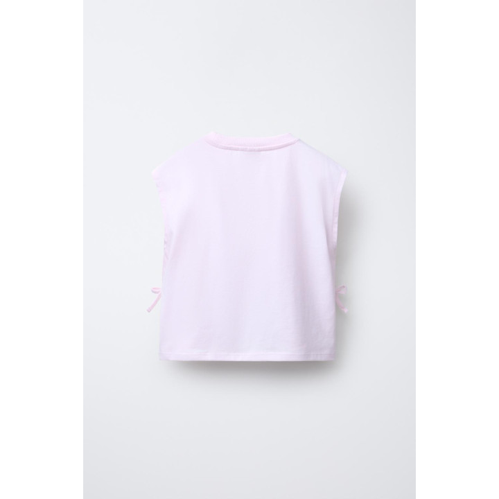 ФУТБОЛКА С ПРИНТОМ И БАНТАМИ