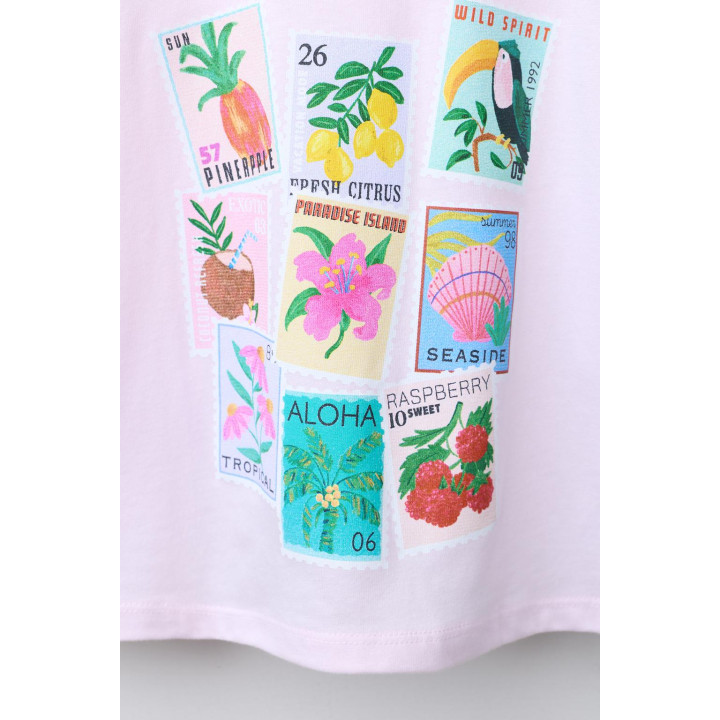 ФУТБОЛКА С ПРИНТОМ И БАНТАМИ