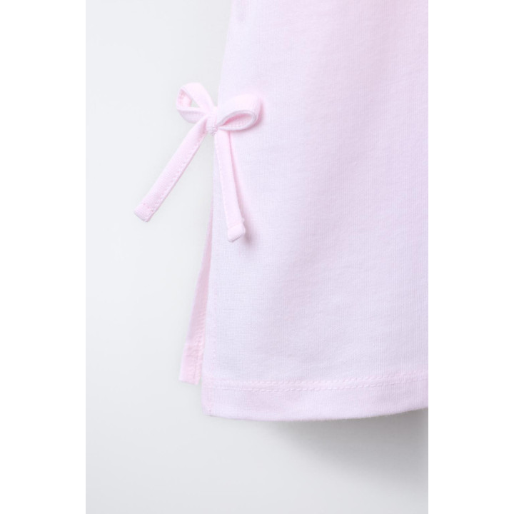 ФУТБОЛКА С ПРИНТОМ И БАНТАМИ