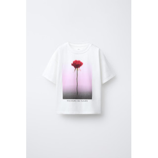 ФУТБОЛКА С ФОТОГРАФИЕЙ ЦВЕТКА