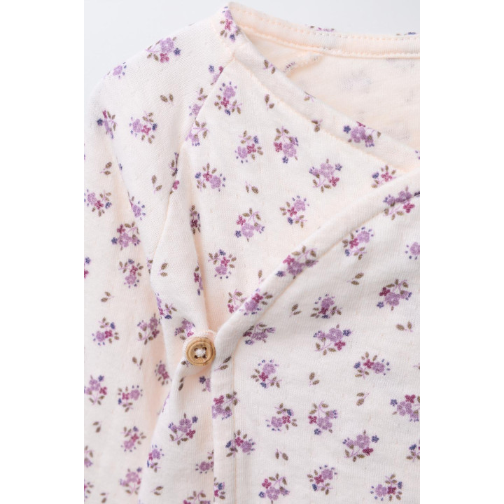 ФУТБОЛКА КИМОНО С ЦВЕТОЧНЫМ ПРИНТОМ