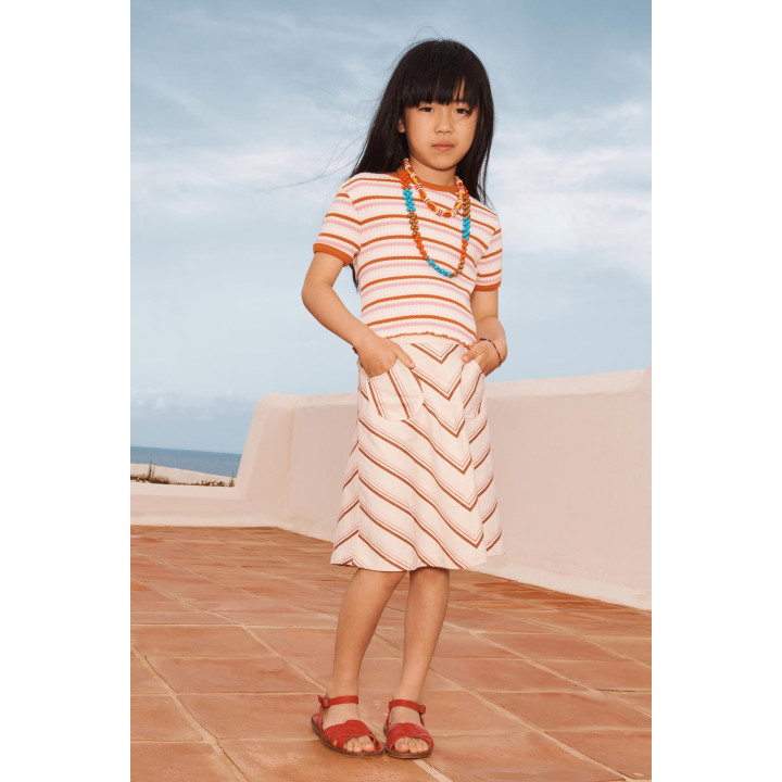 Футболка-короткометражка в полоску из лимитированной коллекции