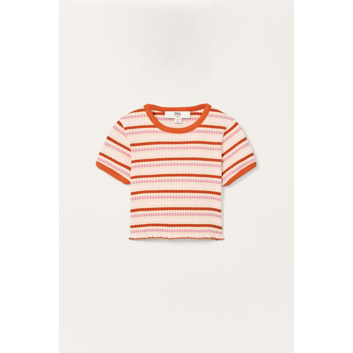 Футболка-короткометражка в полоску из лимитированной коллекции