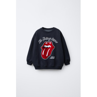 ТОЛСТОВКА С ФЛОКОВЫМ ПРИНТОМ ROLLING STONES ©