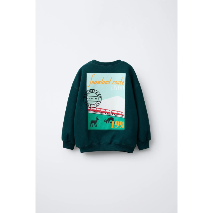 Свитшот с принтом snowland