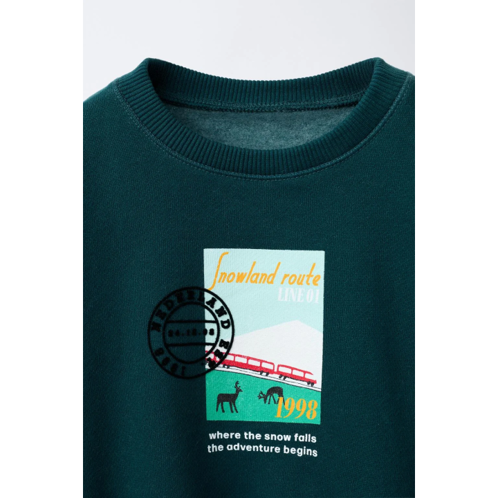 Свитшот с принтом snowland