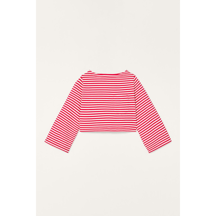 Футболка limited edition в полоску с карманом